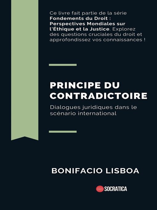 Title details for Principe du Contradictoire by Bonifacio Lisboa - Available